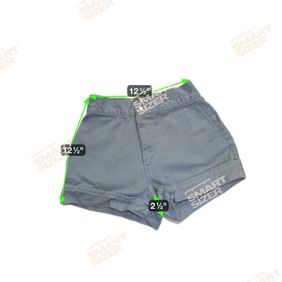 Vintage Covered Denim Shorts Women’s Juniors Light Blue High Rise 80s 90s - Picture 8 of 8